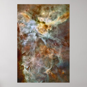 Pastel Marble in the Carina Nebula Poster