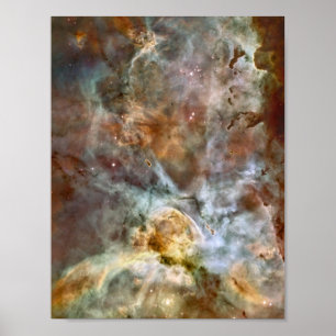 Pastel Marble in the Carina Nebula Poster