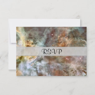 Pastel Marble in the Carina Nebula RSVP Card