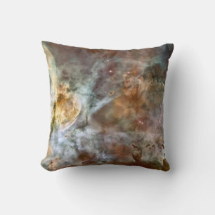 Pastel Marble in the Carina Nebula Throw Pillow