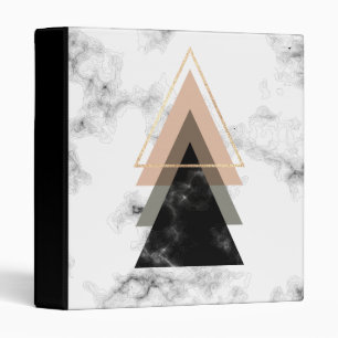 Pastel Marble Print Design Binder