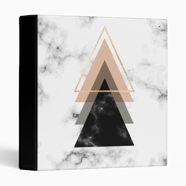 Pastel Marble Print Design Binder (Front/Spine)