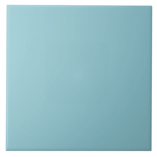 Pastel Marine Blue Ceramic Tile. Tile (Front)