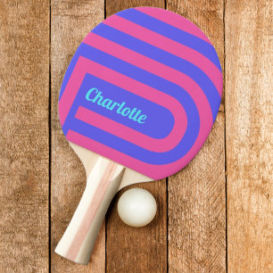 Pastel Maze Ping Pong Paddle