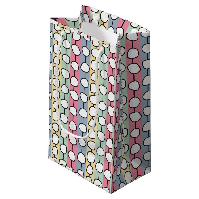 Pastel MCM Colourful Lines  Small Gift Bag (Front Angled)