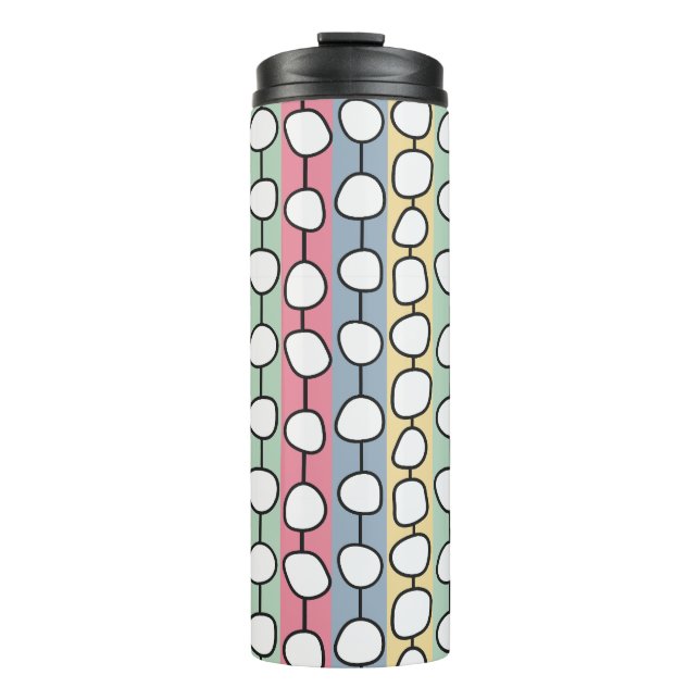 Pastel MCM Colourful Lines  Thermal Tumbler (Front)