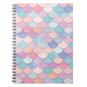 Pastel Mermaid Scale Notebook