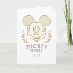 Pastel Mickey Mouse Sporty Badge Card