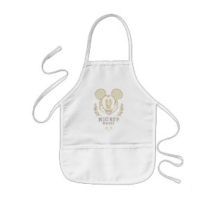 Pastel Mickey Mouse Sporty Badge Kids Apron