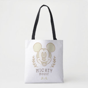 Pastel Mickey Mouse Sporty Badge Tote Bag