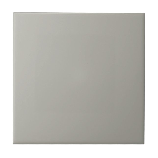 Pastel Mid Gray Taupe Solid Color Tile (Front)