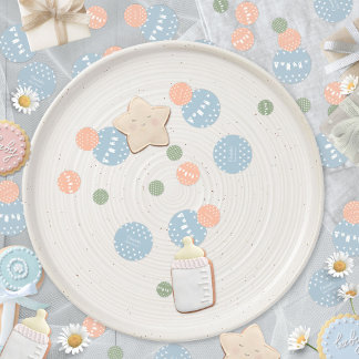 Pastel Minimalist Clothesline Baby Shower Confetti