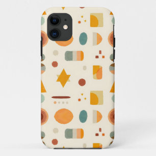 Pastel Minimalist Watercolor Shapes iPhone 11 Case