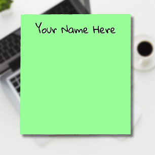 Pastel Mint Green Personalized Simple Notepad