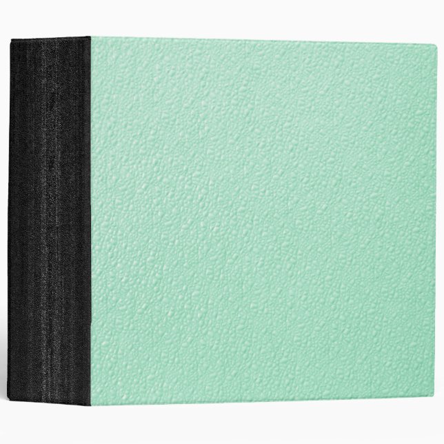 Pastel Mint Green Trendy Colours Binder (Front/Spine)