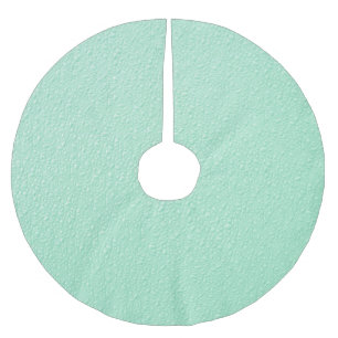 Pastel Mint Green Trendy Colours Brushed Polyester Tree Skirt