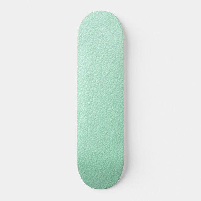 Pastel Mint Green Trendy Colours Skateboard (Front)