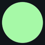 Pastel Mint Solid Colour | Classic | Elegant Classic Round Sticker<br><div class="desc">Pastel Mint Solid Colour | Classic | Elegant | Trendy | Stylish | Gift</div>