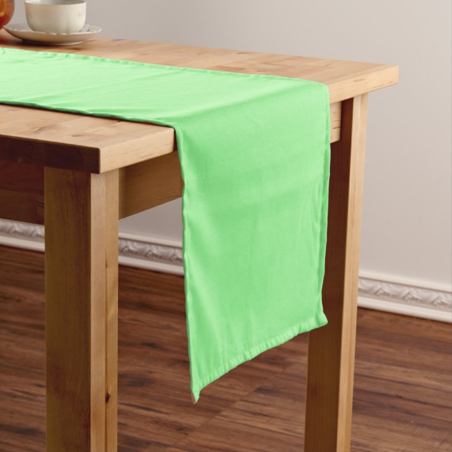 Pastel Mint Solid Colour | Classic | Elegant Short Table Runner (In Situ)