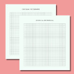Pastel Mint & Square Pattern Custom Notepad<br><div class="desc">This pastel mint and  square pattern notepad is simple. It's perfect for personal or office use. Also,  a perfect gift for teachers.</div>