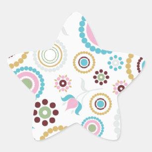 Pastel Mod Star Sticker