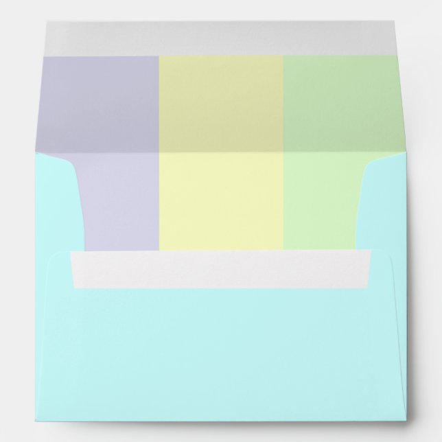 Pastel moderne | enveloppe préadressée (Dos (Bas))