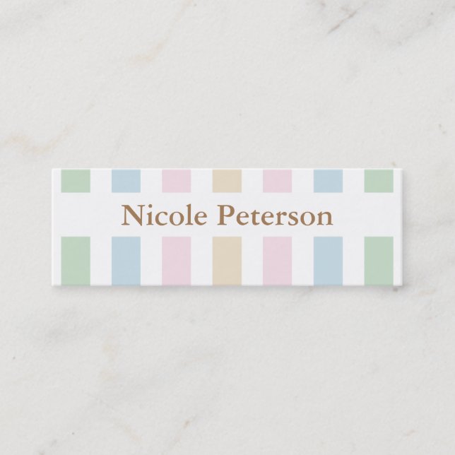 Pastel Mommy Calling Card (Front)