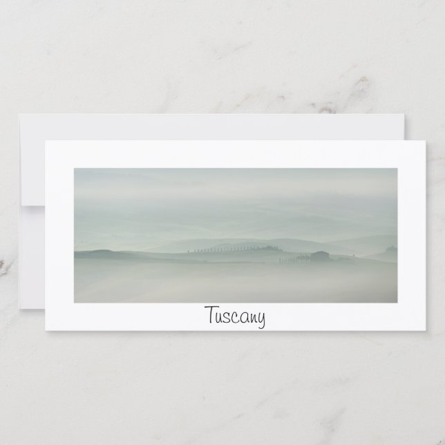 Pastel morning in foggy Tuscany (Front)