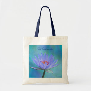 "Pastel Morning" Water Lily Custom Budget Tote
