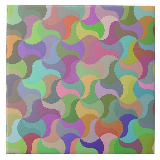 pastel mosaic ceramic tile (Front)