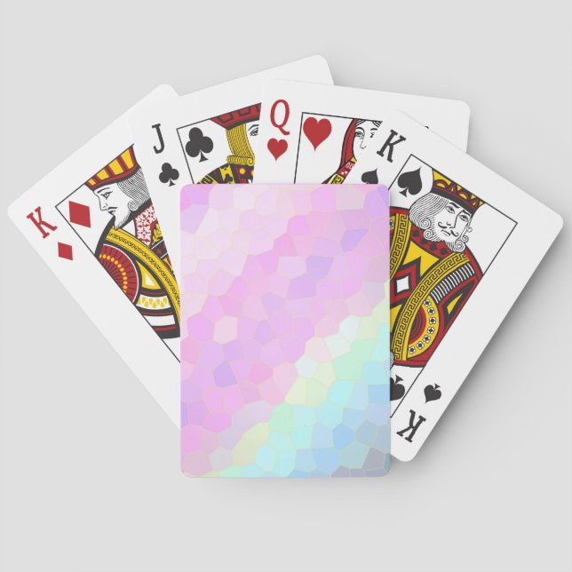 Pastel Mosaic Playing Cards (Back)