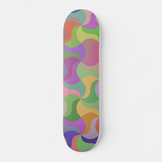 pastel mosaic skateboard (Front)