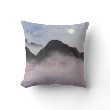 Pastel Mountain Silhouettes | Minimalist Nature 