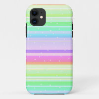 Pastel multi colour creative striped white dotted