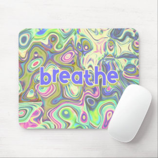 Pastel Multicolor Abstract Amoeba Art Mouse Pad