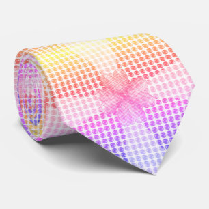 Pastel Multicoored Pattern Tie