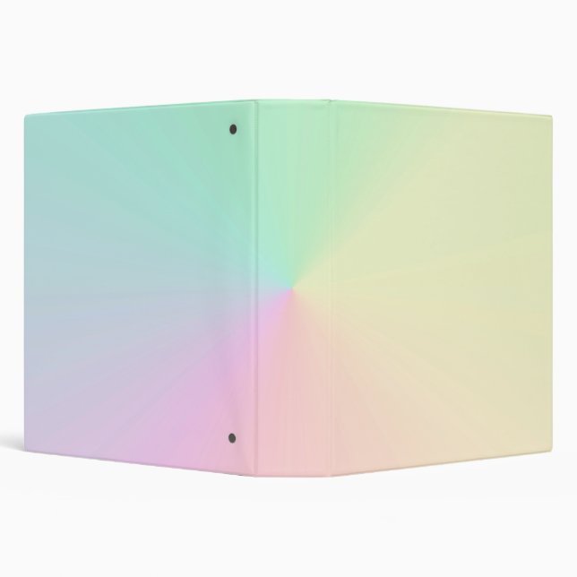 Pastel Muted Gradient Ombre Rainbow  Binder (Background)
