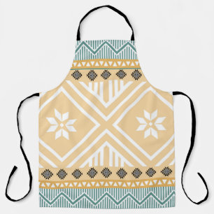 Pastel Native Fabric Seamless Pattern,  Thai Nativ Apron