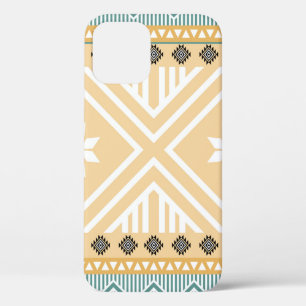 Pastel Native Fabric Seamless Pattern, Thai Nativ iPhone 12 Case