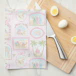 Pastel Nativity Scenes Christmas Kitchen Towel<br><div class="desc">This traditional Christmas kitchen towel design features pastel nativity scenes of baby Jesus sleeping in a manger with Mary and Joseph, three wise men and angels.</div>