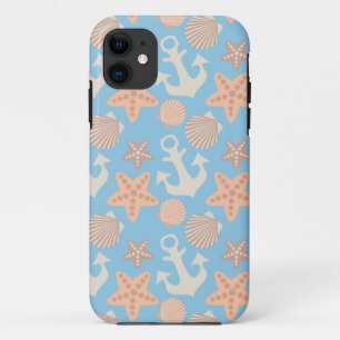 Pastel Nautical Pattern iPhone 11 Case