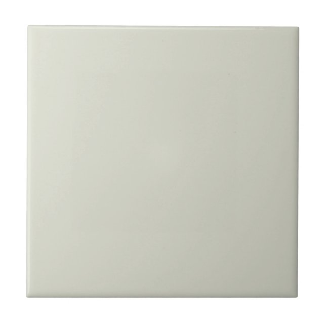 Pastel Neutral Green Solid Color Tile (Front)