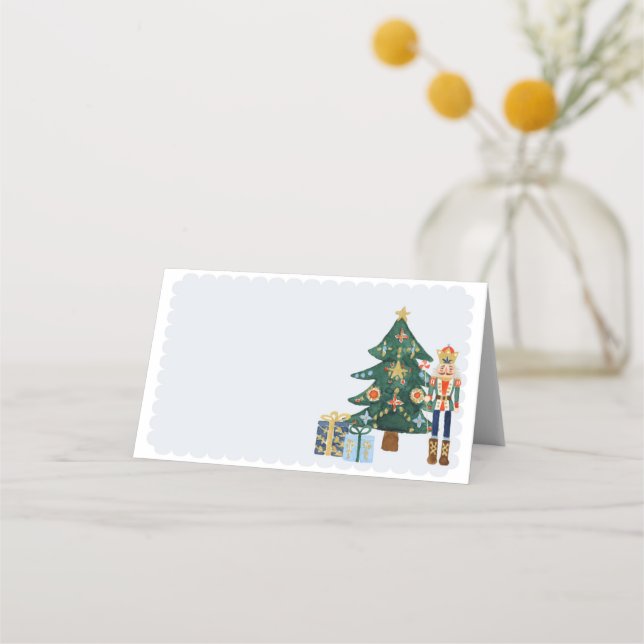 Pastel Nutcracker Baby Shower Place Card (Front)