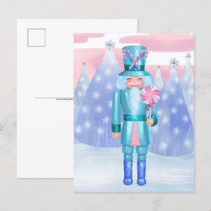Pastel Nutcracker Candy King Postcard