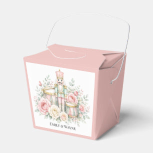 Pastel Nutcracker Christmas Wedding Favor Box