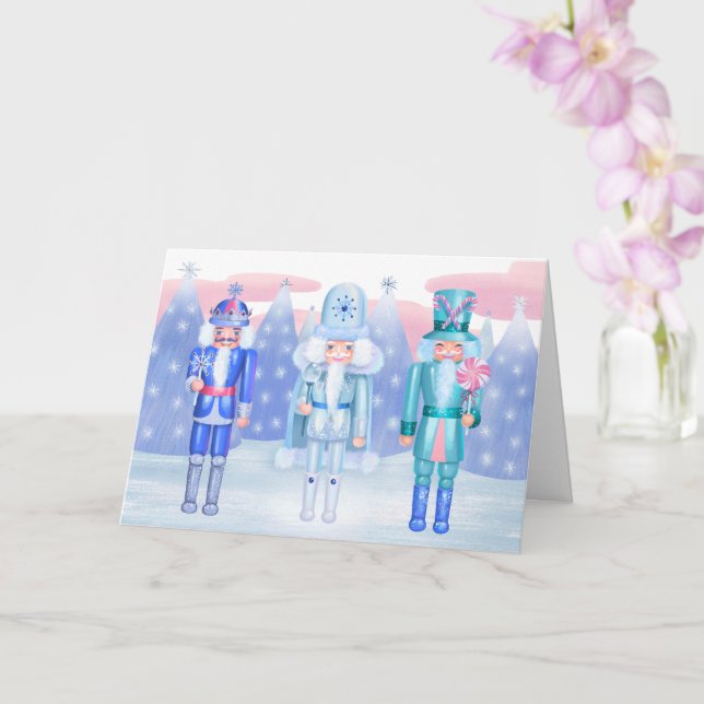 Pastel Nutcracker Kings Card (Orchid)