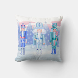 Pastel Nutcracker Kings Throw Pillow