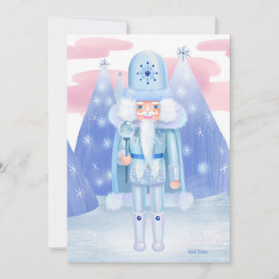 Pastel Nutcracker Winter King DIY Blank Invitation