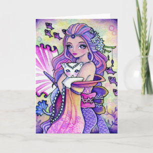 Pastel Ocean Fantasy - blank card