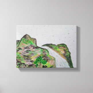 Pastel Oil Painting in Canvass Canvas Print
